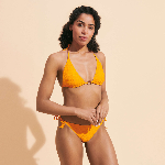 Resim Kadın Flou Bikini Üstü Turuncu
