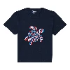 Resim Erkek Çocuk Embroidered Turtle Thomy Tişört Lacivert