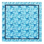 Picture of Unisex Flower Tie & Dye Carre9 Pareo Lacivert