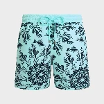 Picture of Erkek Moorea Flocked Coral Mandala Mayo Mavi