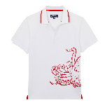 Picture of Erkek Printed Poulpe Phil Polo Beyaz