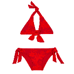 Picture of Kız Çocuk Flower Power Groupie Bikini Kırmızı