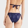 Resim Kadın Relief Sparkling Flamme Bikini Altı Lacivert
