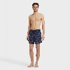 Picture of Erkek Moopea Ultrafine Wool Swim Shorts Ronde des Tortues Mayo Lacivert