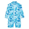 Resim Çocuk Tahiti Flowers Guppy UV Korumalı Tişört Beyaz