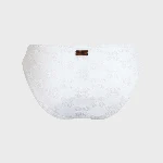 Picture of Kadın Frise Monogram Jacquard Bikini Altı Beyaz