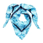 Picture of Unisex Flower Tie & Dye Carre9 Pareo Lacivert