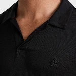 Picture of Erkek Pirinol Tencel Polo Siyah