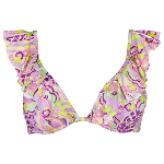 Resim Kadın Rainbow Flowers Lizzy Bikini Üstü Mor
