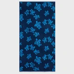 Picture of Erkek Sand Ronde des Tortues Jacquard Organik Pamuk Plaj Havlusu Mavi