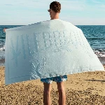 Resim Erkek Sand VBQ x 3.Paradis Plaj Havlusu Mavi