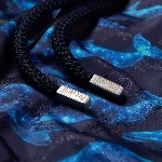 Resim Erkek Moopea Sparkling Whales Monogram Jacquard Mayo Lacivert