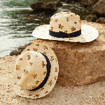 Picture of Kadın Vilebrequin x Borsalino Claudia Şapka Bej