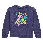 Picture of Kız Çocuk Galapa Multicolore Turtle Sweatshirt Lacivert