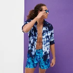Picture of Erkek Nautilius Tie & Dye Mahina Mayo Mavi
