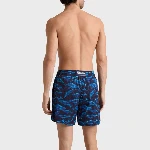 Resim Erkek Moopea Sparkling Whales Monogram Jacquard Mayo Lacivert
