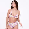 Picture of Kadın Rainbow Flowers Like Bikini Üstü Mor