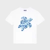 Resim Erkek Çocuk Gabin Big Turtle Print Tişört Beyaz