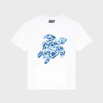 Picture of Erkek Çocuk Gabin Big Turtle Print Tişört Beyaz