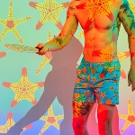Resim Erkek Starfish Dance Merise Mayo Mavi