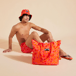 Resim Unisex New Leopard Babel Çanta Turuncu