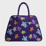 Resim Unisex Brady Multicolor Turtles Dance Çanta Mor