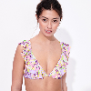 Picture of Kadın Rainbow Flowers Lizzy Bikini Üstü Mor
