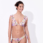 Resim Kadın Rainbow Flowers Lizzy Bikini Üstü Mor