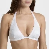 Picture of Kadın Fleche Monogram Jacquard Bikini Üstü Beyaz