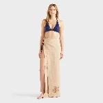 Resim Kadın Relief Sparkling Flamme Bikini Altı Lacivert