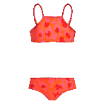 Picture of Kız Çocuk New Leopard Gomette Bikini Turuncu