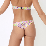 Resim Kadın Rainbow Flowers Fraz Bikini Altı Mor