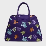 Resim Unisex Brady Multicolor Turtles Dance Çanta Mor