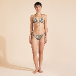 Resim Kadın Flowers Flore Bikini Altı Kahverengi