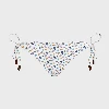 Picture of Kadın Flore Micro Ronde des Tortues Bikini Altı Beyaz