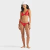 Resim Kadın Flower Power Flamme Bikini Altı Kırmızı