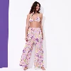 Picture of Kadın Rainbow Flowers Like Bikini Üstü Mor