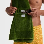 Picture of Unisex Sapock Cepli  Plaj Havlusu Yeşil