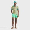 Picture of Erkek Flocked Tropical Turtle Mahina Mayo Yeşil
