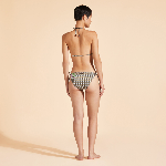 Resim Kadın Flowers Flore Bikini Altı Kahverengi
