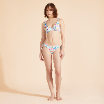 Picture of Kadın Happy Flowers Flamme Bikini Altı Beyaz