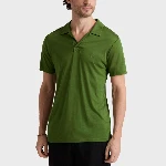 Resim Erkek Pirinol Tencel Polo Yeşil