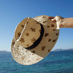 Picture of Kadın Vilebrequin x Borsalino Claudia Şapka Bej