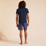 Resim Erkek Embroidered Turtle Thom Tişört Lacivert
