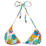 Picture of Kadın Marguerites Fleur Bikini Üstü Beyaz